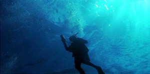 SCUBA Diver Ascending