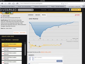 diveboard.com - Dive Profile View