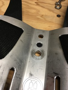 OMS Backplate Top Hole Pattern