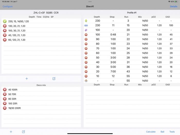 Dive Planning Apps For Technical Divers