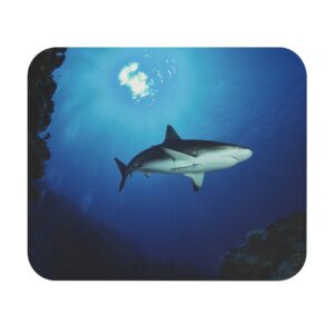 Shark Underwater Mouse Pad — Ocean Marine Life Desk Mat