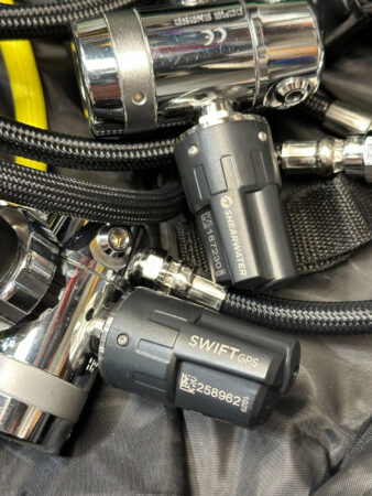 Shearwater Swift Transmitters (GPS and non-GPS) Configured for Sidemount Diving