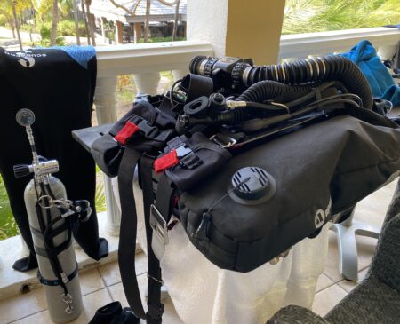 Best rebreather for dive travel: Sport KISS rebreather.