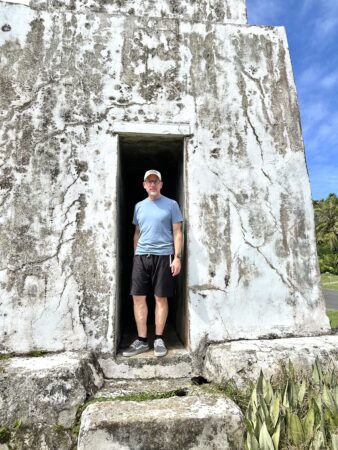 Truk Lagoon Dive Trip (Chuuk) - Me in Guam Bell tower