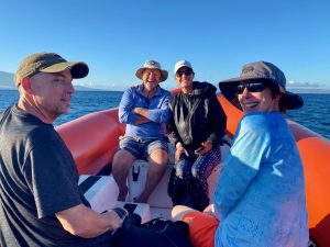 Maui Pacific Divers on the way to the island of Lanai, Maui.